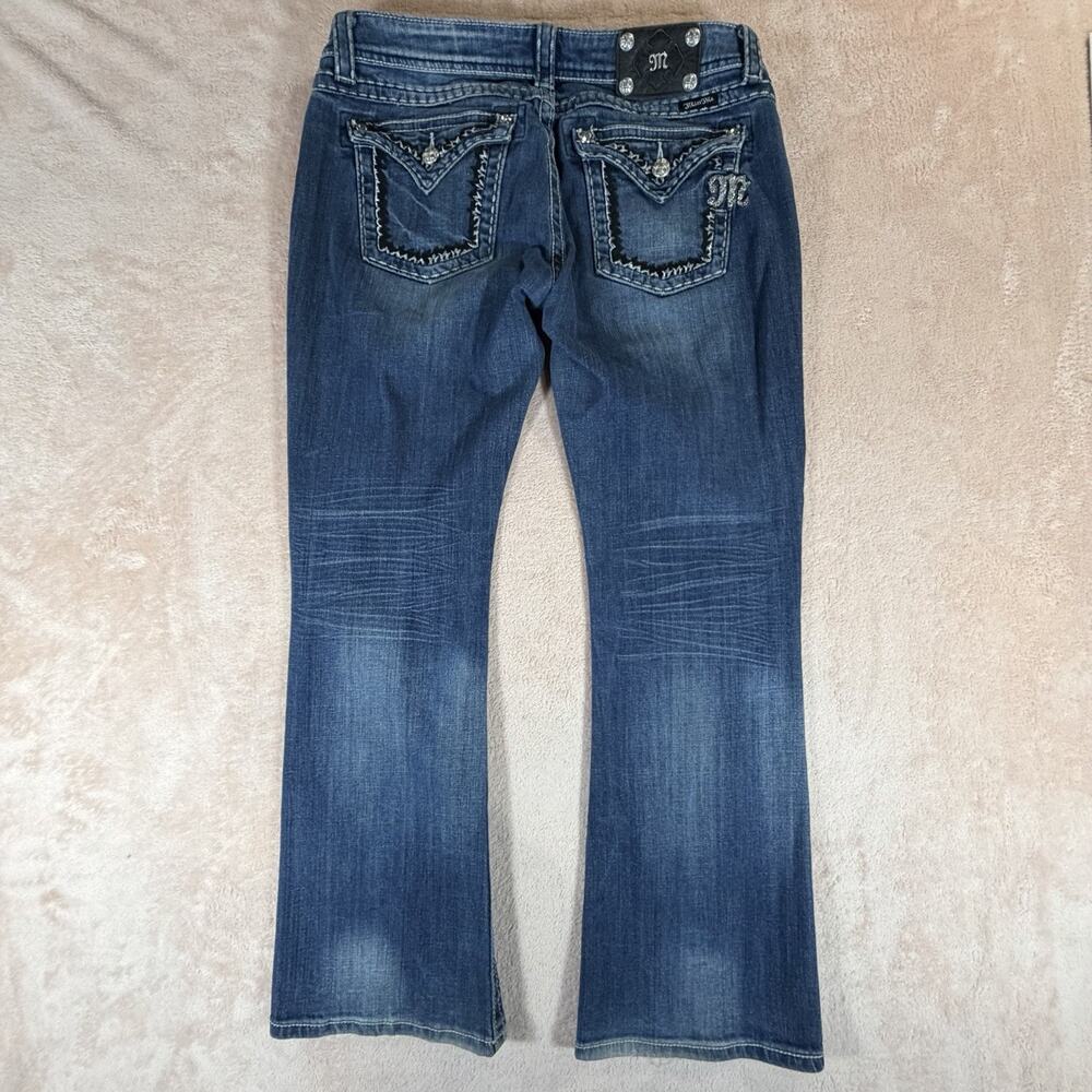 Miss Me Women 30x31 Easy Boot Jeans Buckle Stretch Denim Y2K - Picture 10 of 10